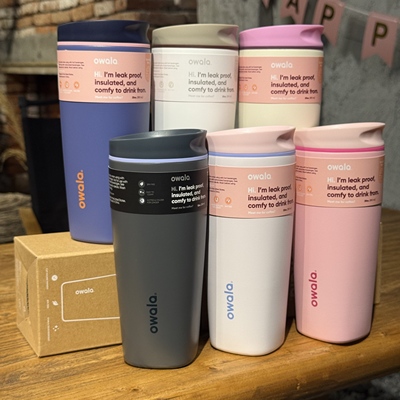 Owala Smoothsip Slider 20OZ 保温杯运动水杯车载杯咖啡杯