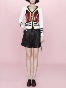 独立设计师品牌Lou de Nannan天丝莱赛尔提花针织学院派连衣裙