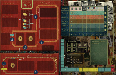 桌游驿站 玩家定制 凡尔赛1919  [棋盘] Versailles 自定尺寸印制