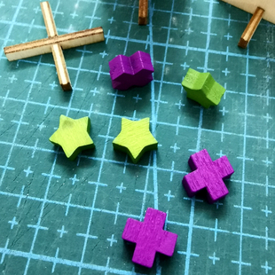 木质兵棋标记 联盟美帝 轴心德军 桌游驿站 Meeple tokens marks