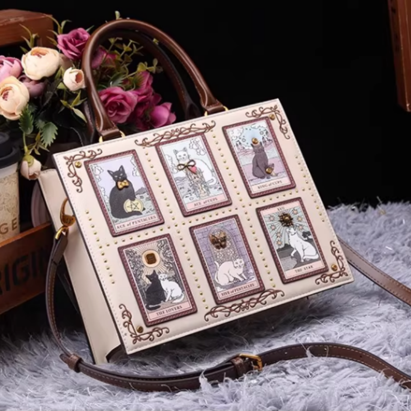 香港专柜2025新款原创轻奢涂鸦猫咪托特包包时尚百搭单肩斜挎女包,箱包皮具/热销女包/男包,托特包,淘宝优惠券,粉丝福利购,淘宝优惠卷