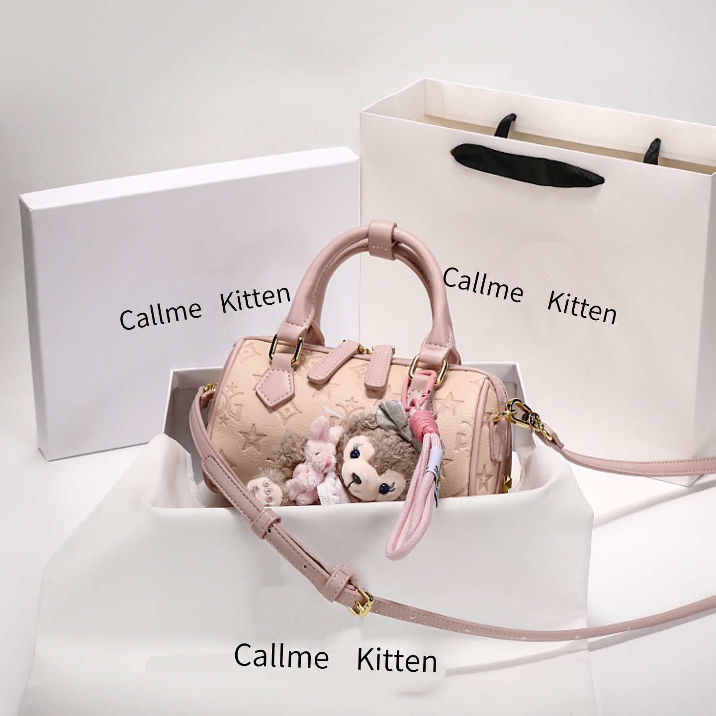 CallmeKitten小众设计压花枕头包