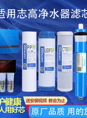 适用志高净水器滤芯CG-RO-HR101(H6) (H7) (H9) X301X303五级套装