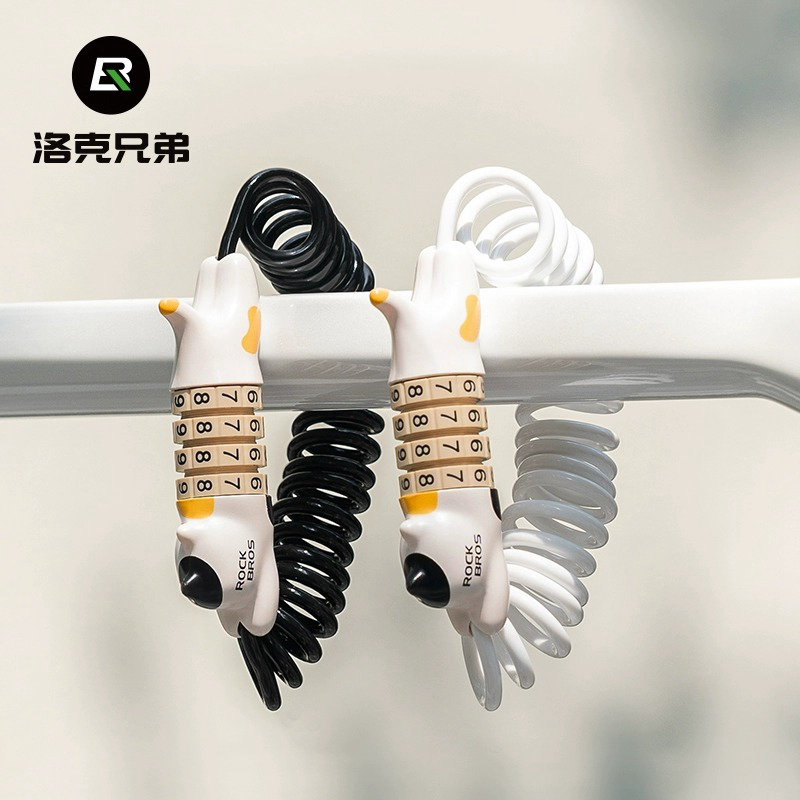 洛克兄弟自行车猫咪锁密码防盗