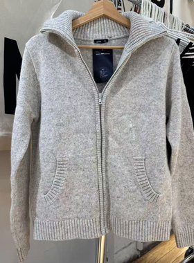 Brandy Girl BM新款美式复古连帽毛衣外套bm宽松显瘦针织开衫女潮