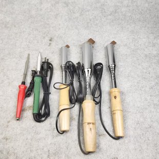 紫铜头电烙铁大功率木柄电烙铁焊接工具套装洛铁焊锡电子维修速热
