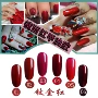 Nail Chính hãng Gương Đỏ Nail Ba Lan Keo Unscented Glass Titanium Crimson Metal Wine Red Barbie Nail Ba Lan - Sơn móng tay / Móng tay và móng chân sơn gel hàn quốc