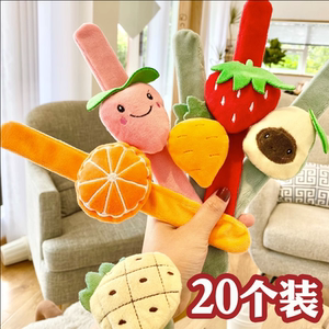 网红可爱卡通啪啪圈创意毛绒小熊情侣拍拍圈少女心手环手链礼物