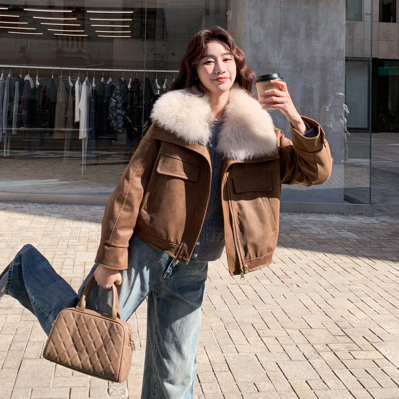 美拉德复古羽绒服女2025冬季新款韩系高级感保暖加厚90白鸭绒外套,女装羽绒服,2C062