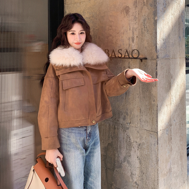 美拉德复古羽绒服女2025冬季新款韩系高级感保暖加厚90白鸭绒外套图片