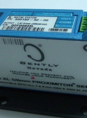 美国本特利变送器330780-91-CN压缩机杆位置测量前置器传感器探头