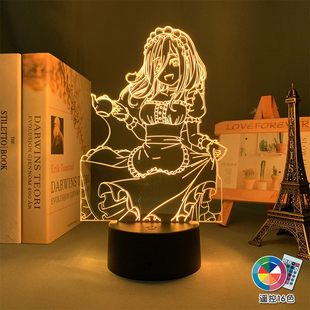 五等分新娘周边中野三玖四叶二乃手办礼物立牌摆件卧室氛围小夜灯