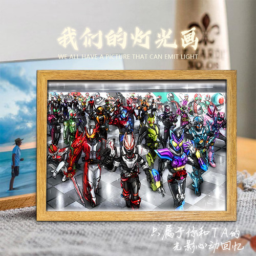 假面骑士极狐灯光画氛围夜灯
