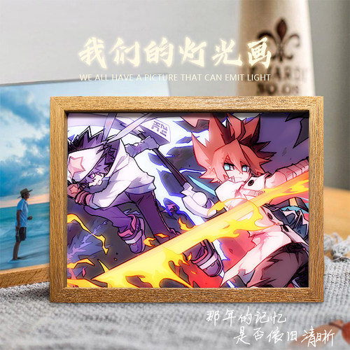 凹凸世界周边雷狮安迷修氛围夜灯