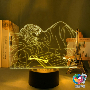 恋与深空周边沈星回祁煜黎深秦彻手办摆件机箱装饰电竞氛围小夜灯