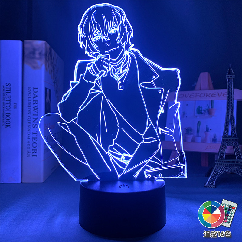 文豪野犬周边太宰治中原中也手办朋友礼物卧室摆件电竞氛围灯夜灯