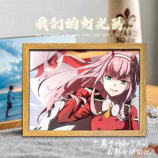 灯光画国家队02周边亲爱的弗兰克斯手办摆件创意礼物画框氛围夜灯