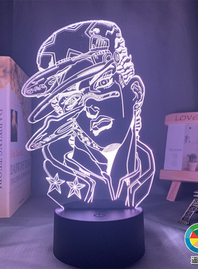 JOJO的奇妙冒险同人周边空条承太郎手办现货机箱装饰电竞氛围夜灯