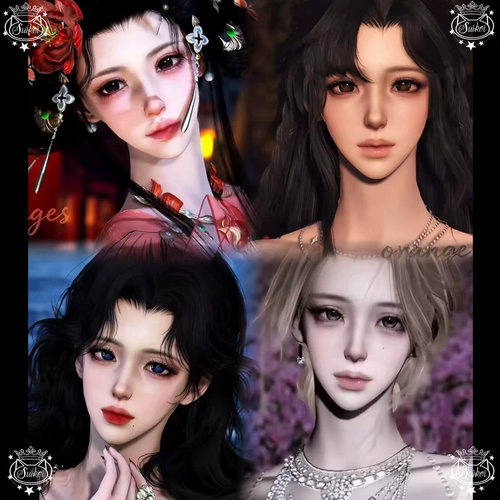 【秒发4款】阿昭×来生瞳×来生泪×怜 逆水寒新世界手游捏脸