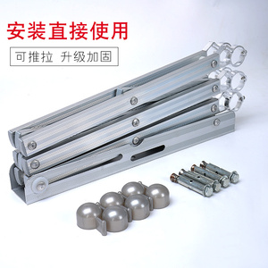 伸缩晾衣架 室外推拉可折叠晒衣架 户外阳台晒被架晾衣杆加厚包邮