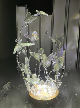 创意手工梦幻蝴蝶小夜灯礼物