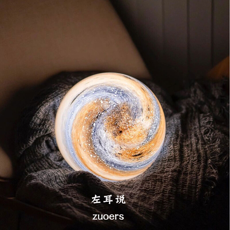 「左耳说」b612星球夜灯生日礼物男生小众高级R氛围感桌面水晶摆