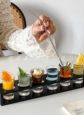 shot杯套装b52子弹杯酒杯一口杯鸡尾酒杯架调酒龙舌兰轰炸机杯子
