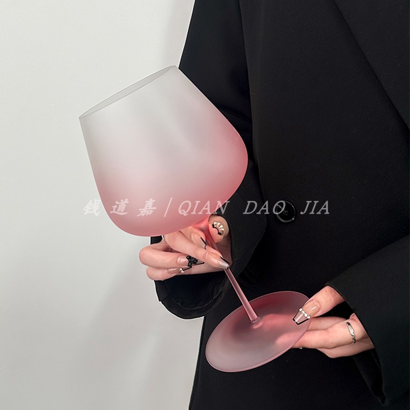 超薄细杆纯手工家用轻奢高档水晶玻璃高脚葡萄酒杯红酒杯勃艮第杯