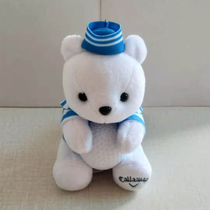 卡拉威高尔夫球包挂件饰品迷你卡通可爱杆套毛绒动物熊熊小球配件