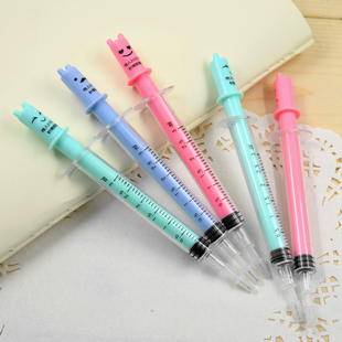 针筒型特细笔尖0.38mm传人创意小学生专用钢笔奖品3501造型笔批发