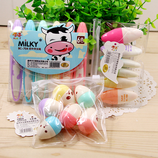 彩色学子创意学生荧光笔重点标记笔卡通涂鸦笔记号笔学习文具奖品