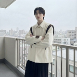 现货新款春季飞肩撞色夹克外套男设计感痞帅上衣JK905-P108，男装夹克，星座1017