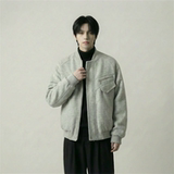 现货美式毛呢夹克棉服加厚高级痞帅夹棉棒球服短款外套Q955-P138，男装夹克，星座1017