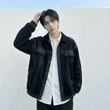 现货2026春季工装休闲夹克高级感牛仔外套JK11-P100，男装工装外套，星座1017