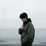 现货迷彩假两件棉服重磅水洗飞行服街头风外套M9881-P148，男装棉衣，星座1017