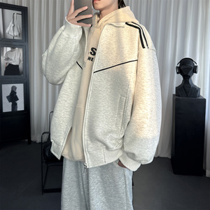 日系拼接立领夹克宽松休闲运动外套 W226-P68，男装夹克，星座1017