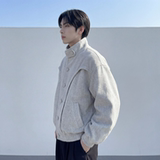 现货美式复古加厚休闲外套韩版宽松立领短款外套GK801-P118，女装短外套，星座1017