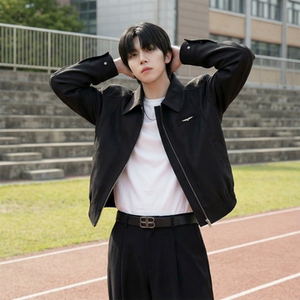 现货 2025棒球领短款夹克高级感美式垫肩外套 HJ7727-P90 X149，男装夹克，星座1017