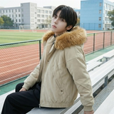 现货冬季座山雕加绒加厚外套重磅帆布水洗棉服夹克M3957-P148，男装夹克，星座1017