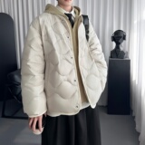 假两件连帽棉服男冬季潮牌轻薄外套M3522-P148，男装棉衣，星座1017