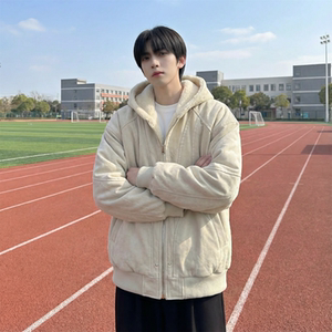 现货 加绒加厚外套男潮重磅帆布水洗棉服夹克  Y307-P138图片