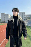 现货毛领复古（仿貂毛领）秋冬季座山雕夹克棉服外套男Q664-P148，男装夹克，星座1017