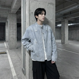 现货2026飞行夹克外套春秋薄款痞帅街头潮牌立领上衣DK568-P118，男装夹克，星座1017