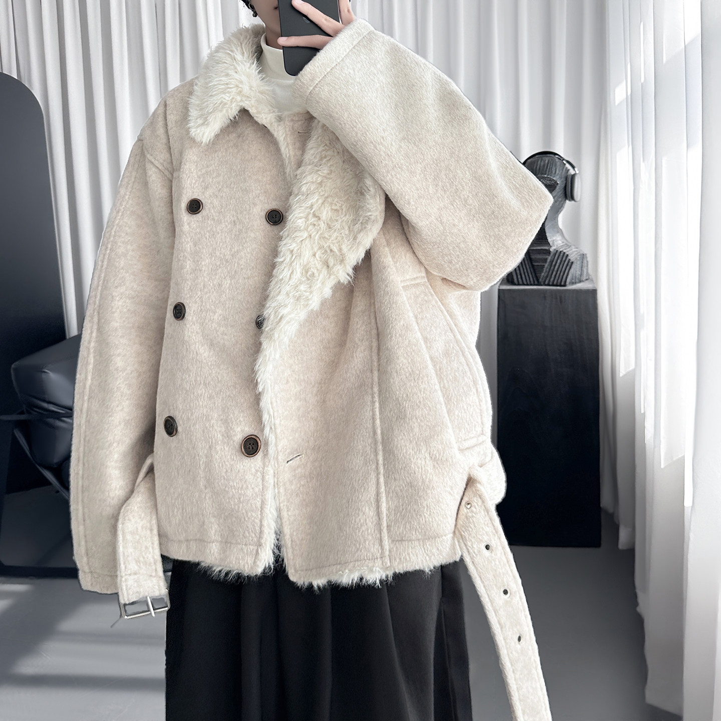 棉服男座山雕棉衣男装潮流宽松保暖夹棉外套M3076-P148,男装棉衣,星座1017