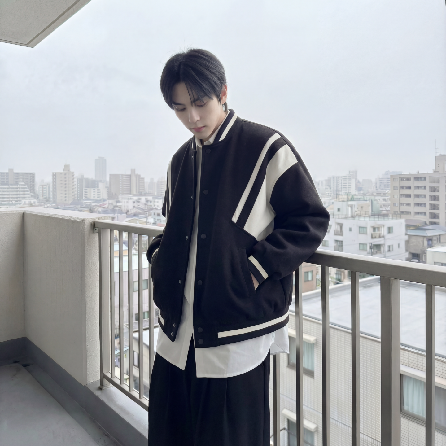 现货撞色美式复古夹克棒球服流行外套W0023-P88控118加绒P100,男装夹克,星座1017