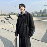 现货春季新款翻领高级感衬衫领上衣长袖卫衣男装潮WY212-P68，男装衬衫，星座1017