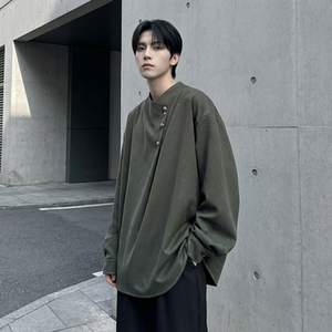 现货新中式痞帅衬衣高级感小香风衬衫微闪潮流痞帅衬衣 A903-P68，男装衬衫，星座1017