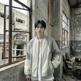 现货休闲百搭撞色拼接棒球服美式复古夹克JK830-P80，男装夹克，星座1017