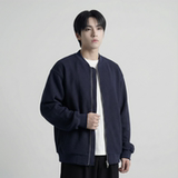 现货2026日系痞帅华夫格宽松休闲棒球立领夹克衫外套NK828-P89，男装夹克，星座1017