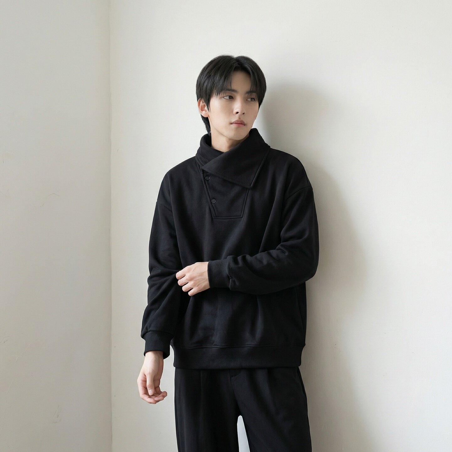 新款现货2026年新款现货堆堆领宽松长袖卫衣CR122-P68,男装卫衣,星座1017